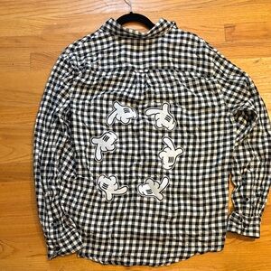 Black and White Checkered Men's Shirt